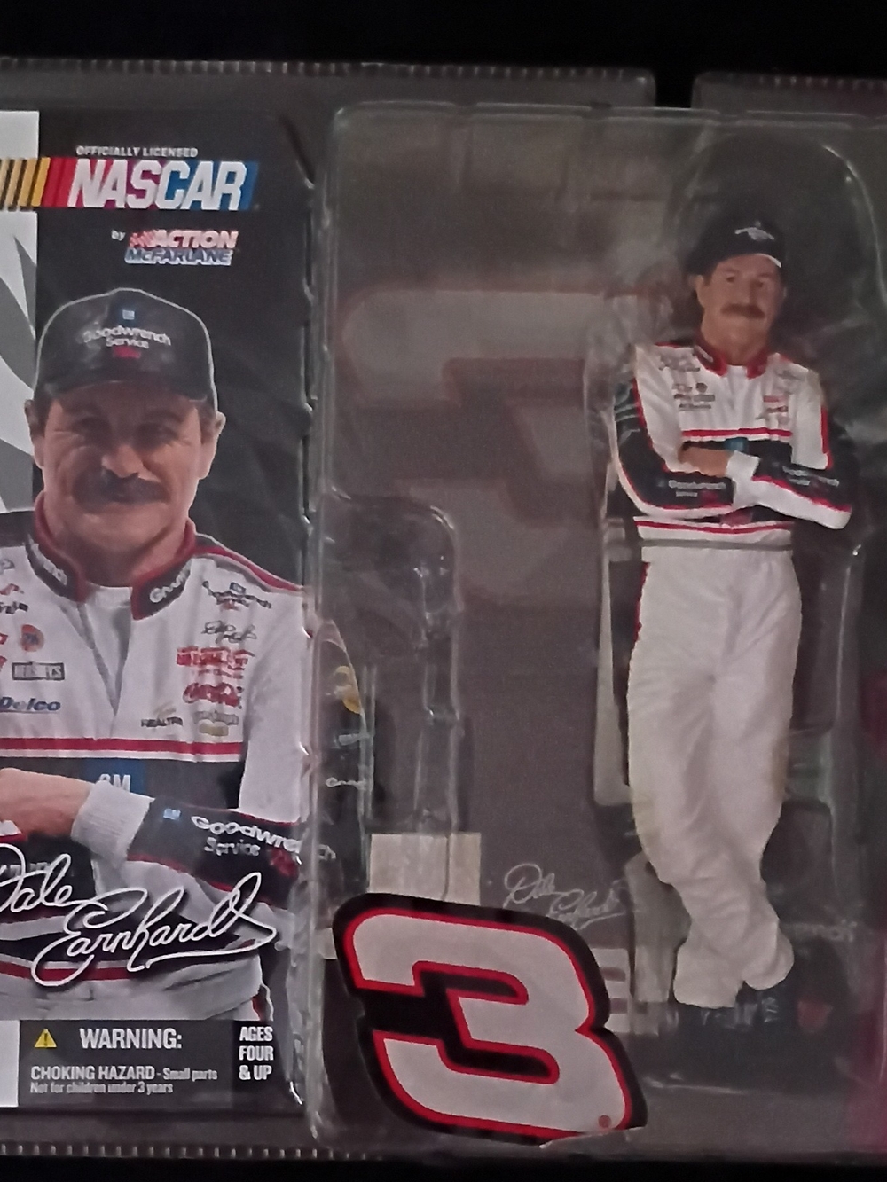 Nascar Dale Earnhardt Figure in Black, White, Red